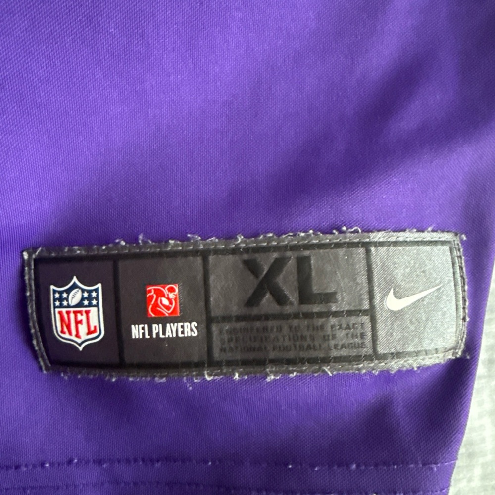 Men’s Nike DALVIN COOK #33 MINNESOTA VIKINGS Vapor Limited Jersey Sz XL - Purple - Picture 3 of 6